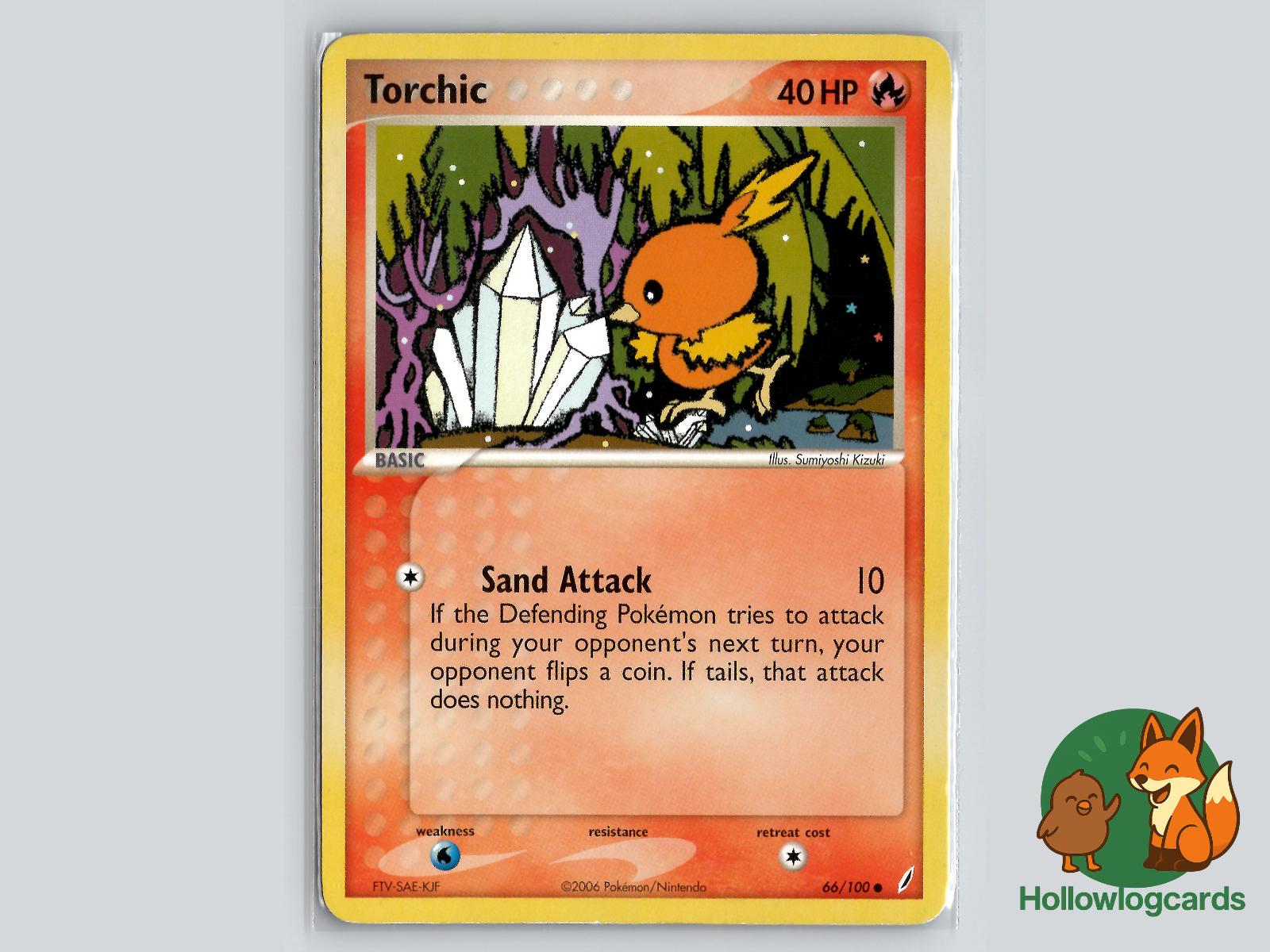 Torchic (66/100) - Crystal Guardians Pokémon Card