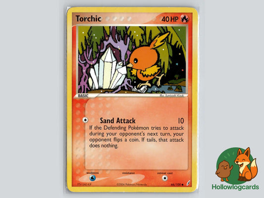 Torchic (66/100) - Crystal Guardians Pokémon Card