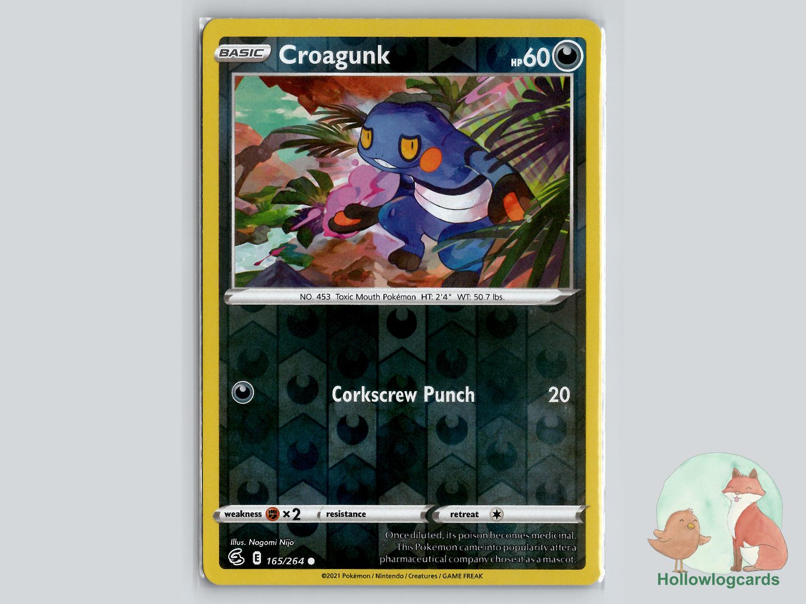 Croagunk (165/264) - Fusion Strike Pokémon Card