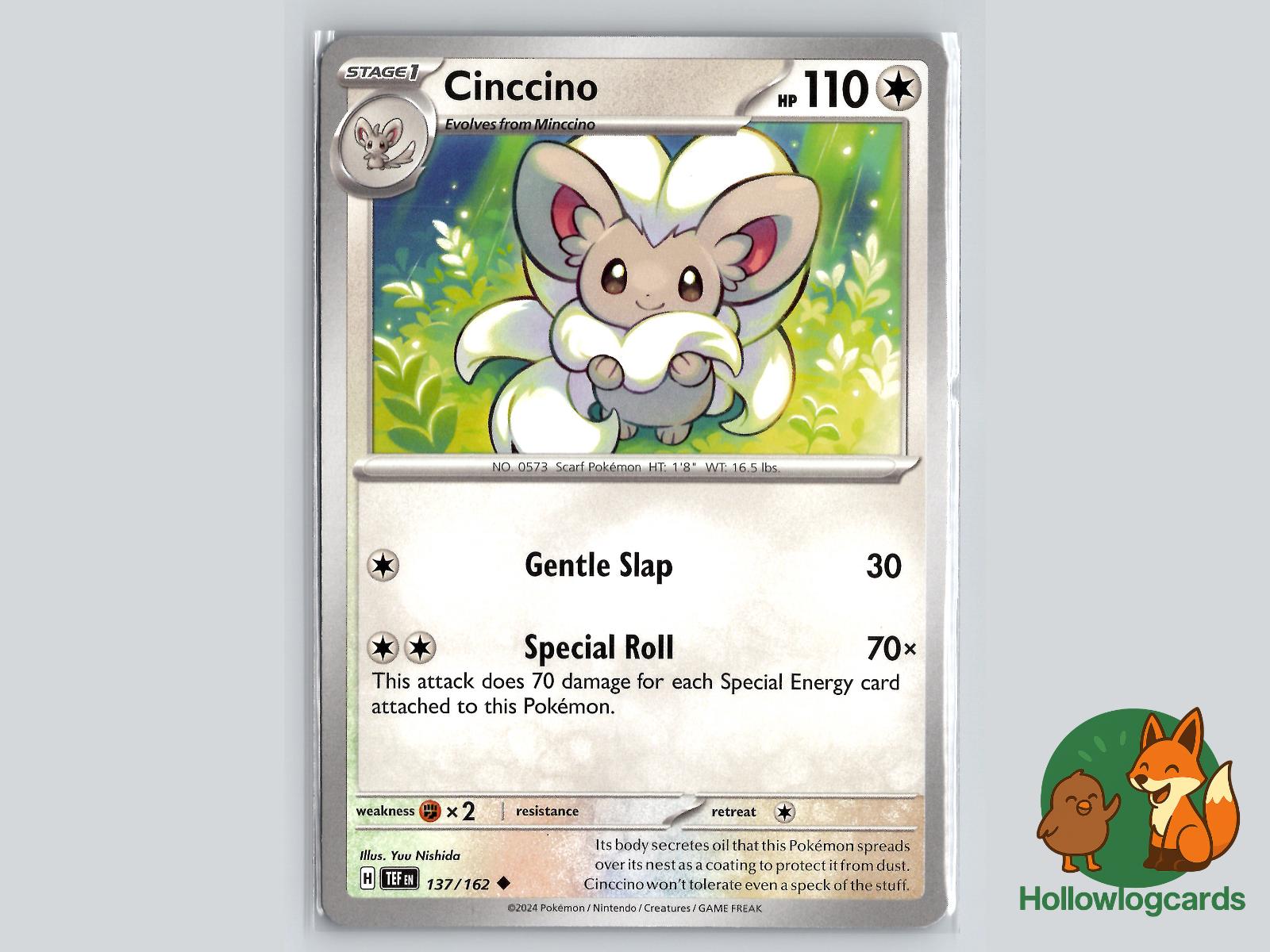 Cinccino (137/162) - Temporal Forces Pokémon Card
