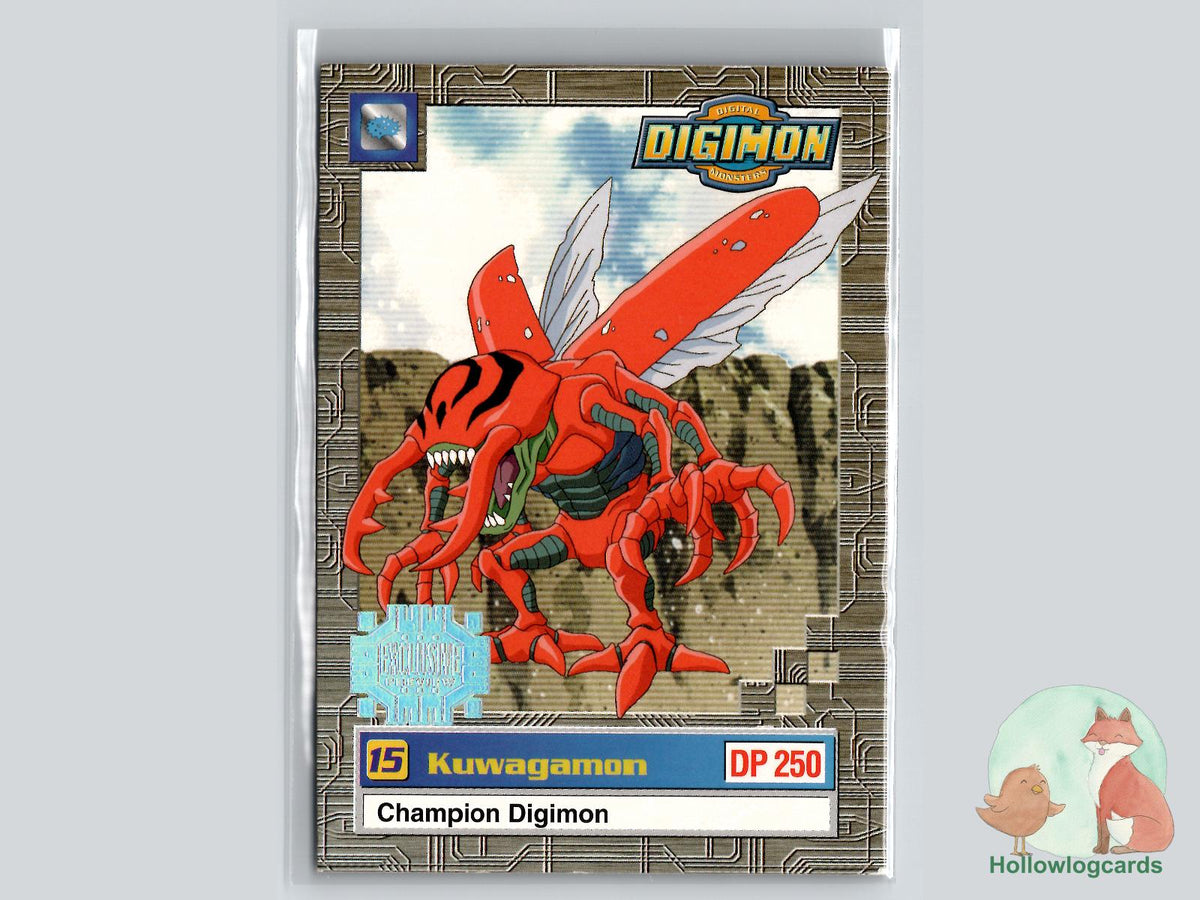 Kuwagamon (18/34) 1999 Upper Deck Digimon card