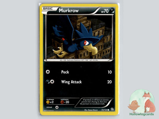Murkrow (72/124) - Dragons Exalted Pokémon Card
