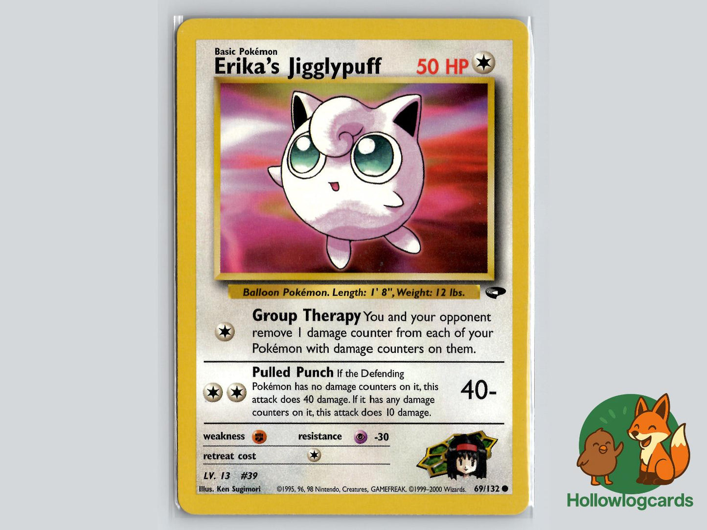 Erika's Jigglypuff (69/132) - Gym Challenge Pokémon Card