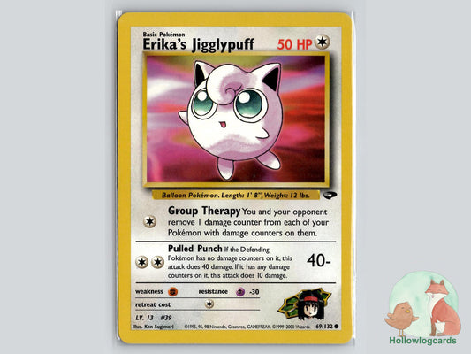 Erika's Jigglypuff (69/132) - Gym Challenge Pokémon Card