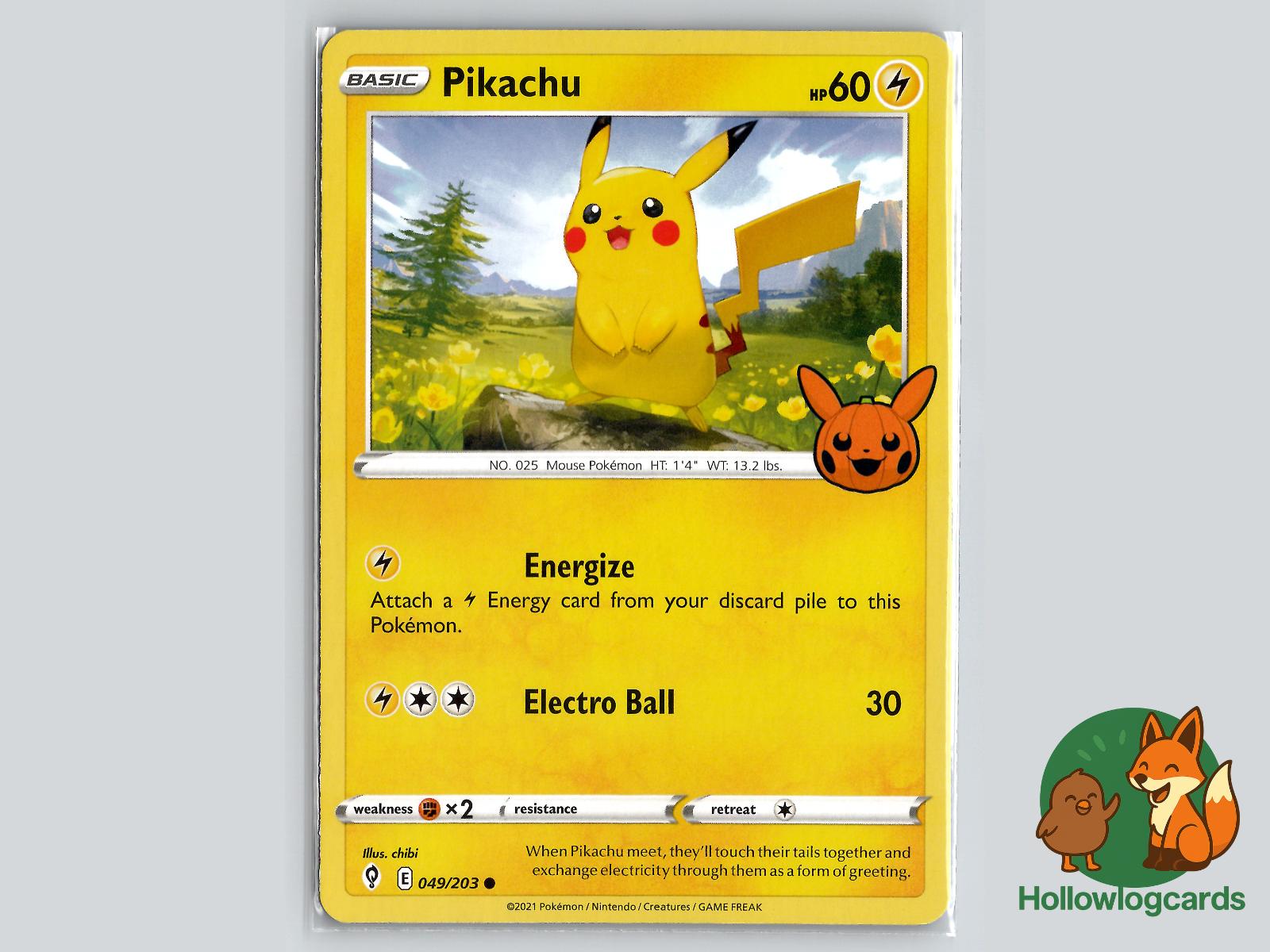 Pikachu (049/203) Pokémon Card