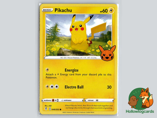 Pikachu (049/203) Pokémon Card