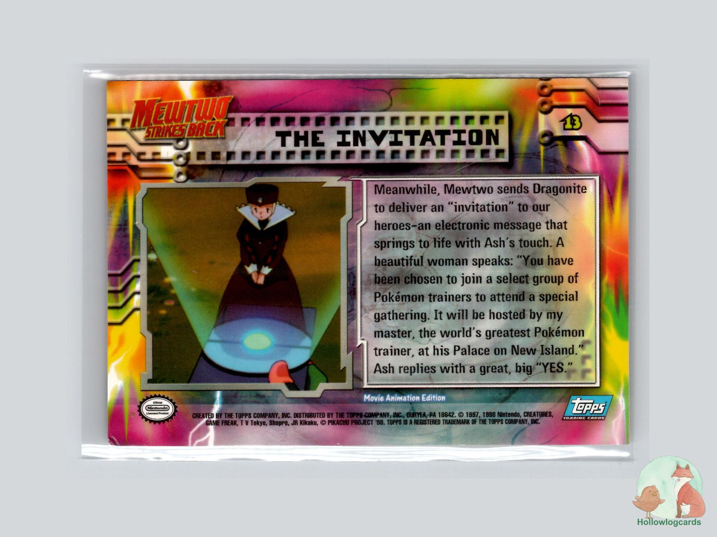 The Invitation [Dragonite] (#13) - Topps Mewtwo Strikes Back