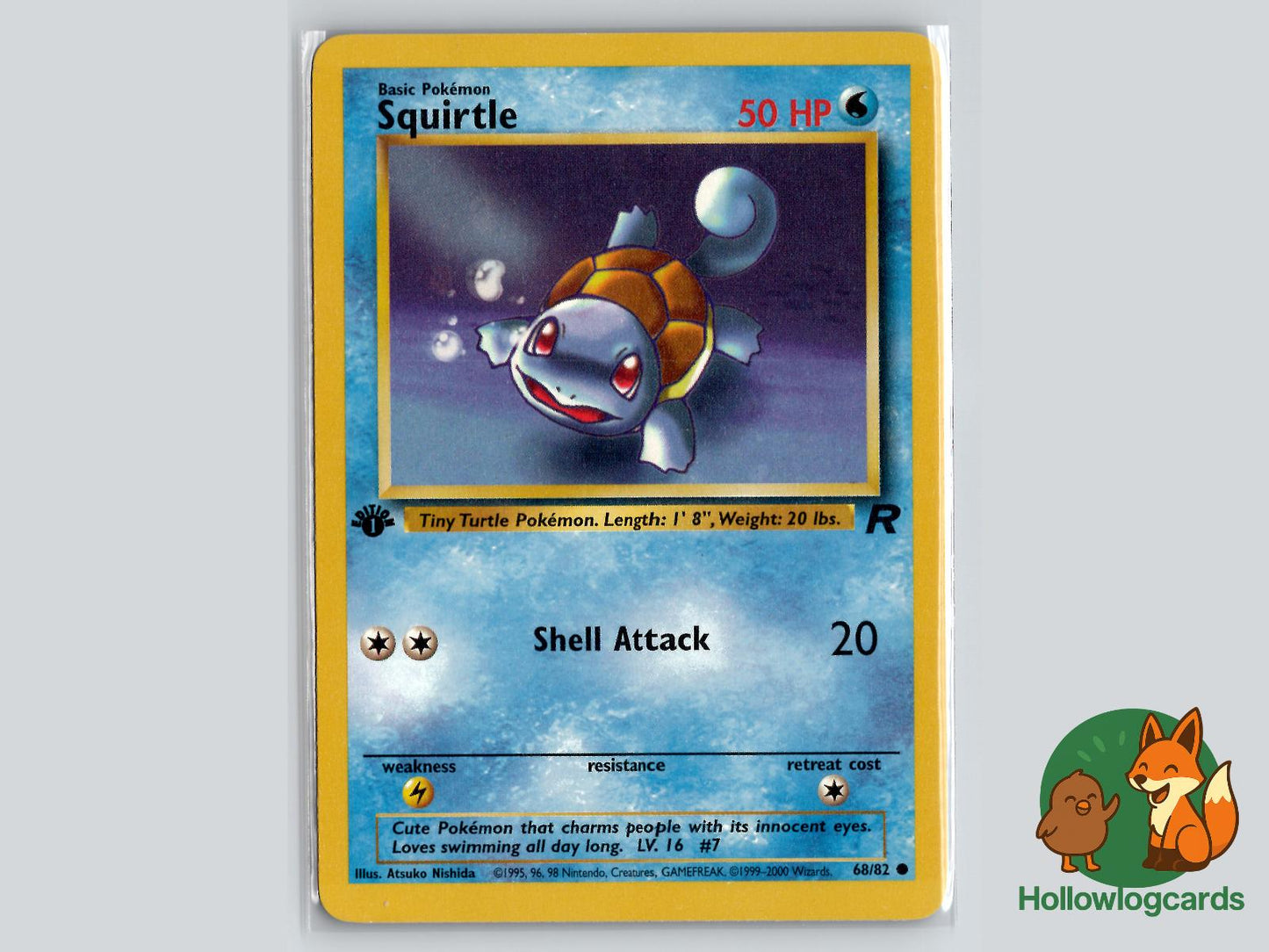Squirtle (68/82) - Team Rocket Pokémon Card