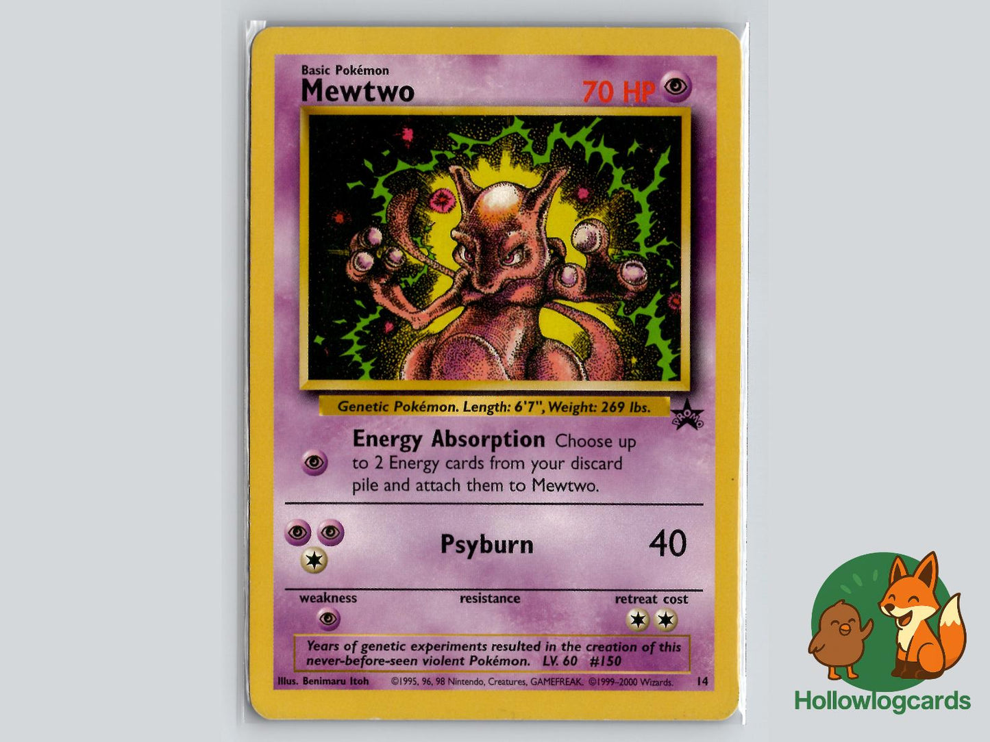 Mewtwo (14) - Wizards Black Star Promos Pokémon Card