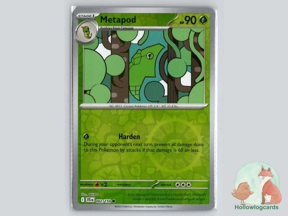 Metapod (002/159) - Journey Together Pokémon Card