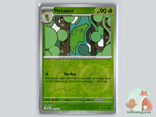 Metapod (002/159) - Journey Together Pokémon Card
