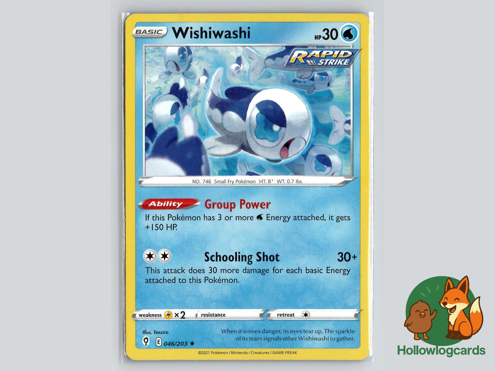 Wishiwashi (046/203) - Evolving Skies Pokémon Card