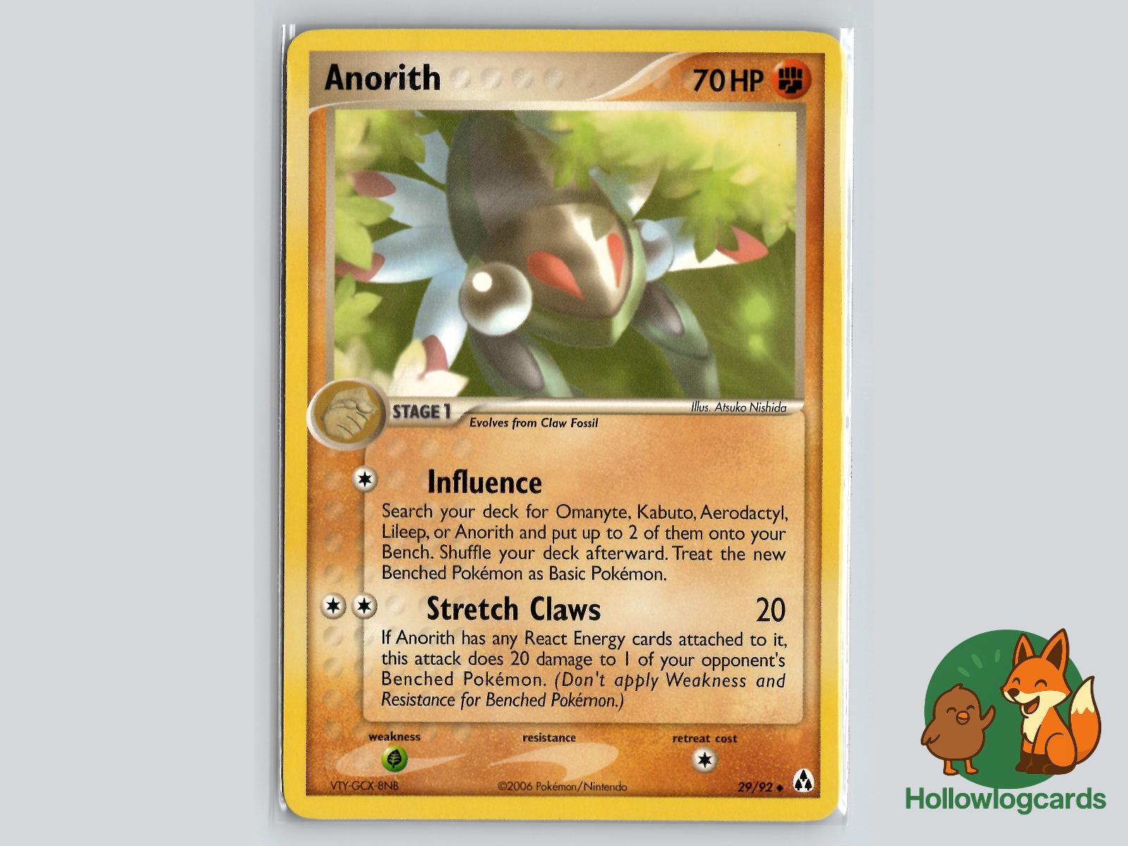 Anorith (29/92) - Legend Maker Pokémon Card