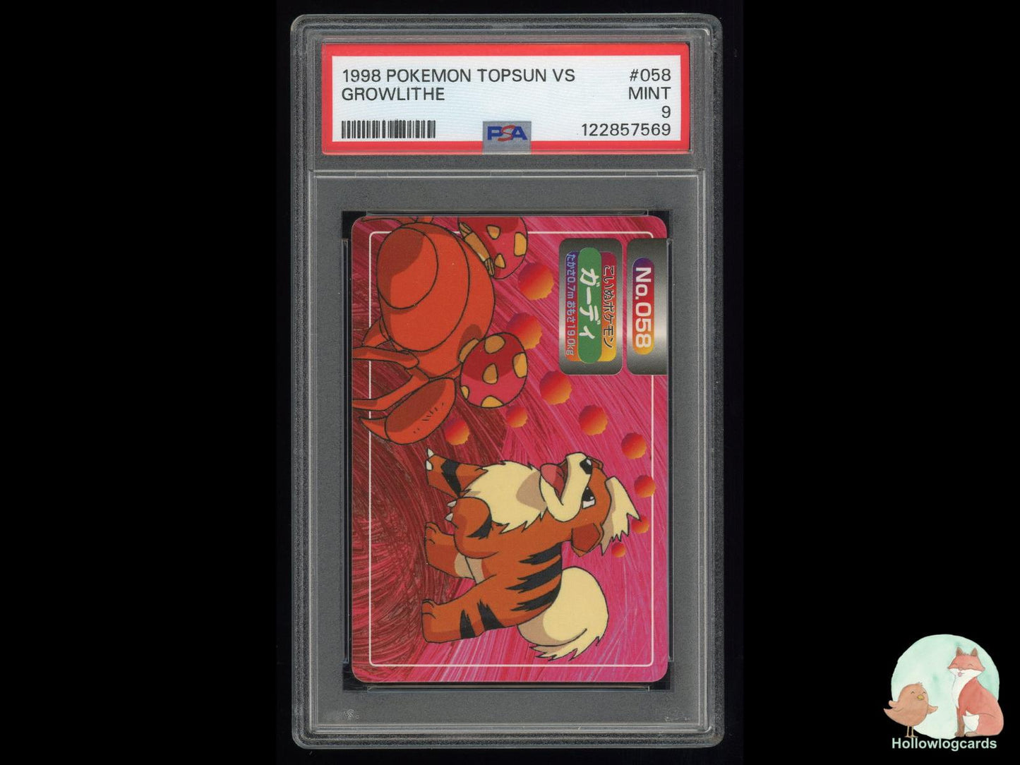 Graded Growlithe (058) Pokémon Card