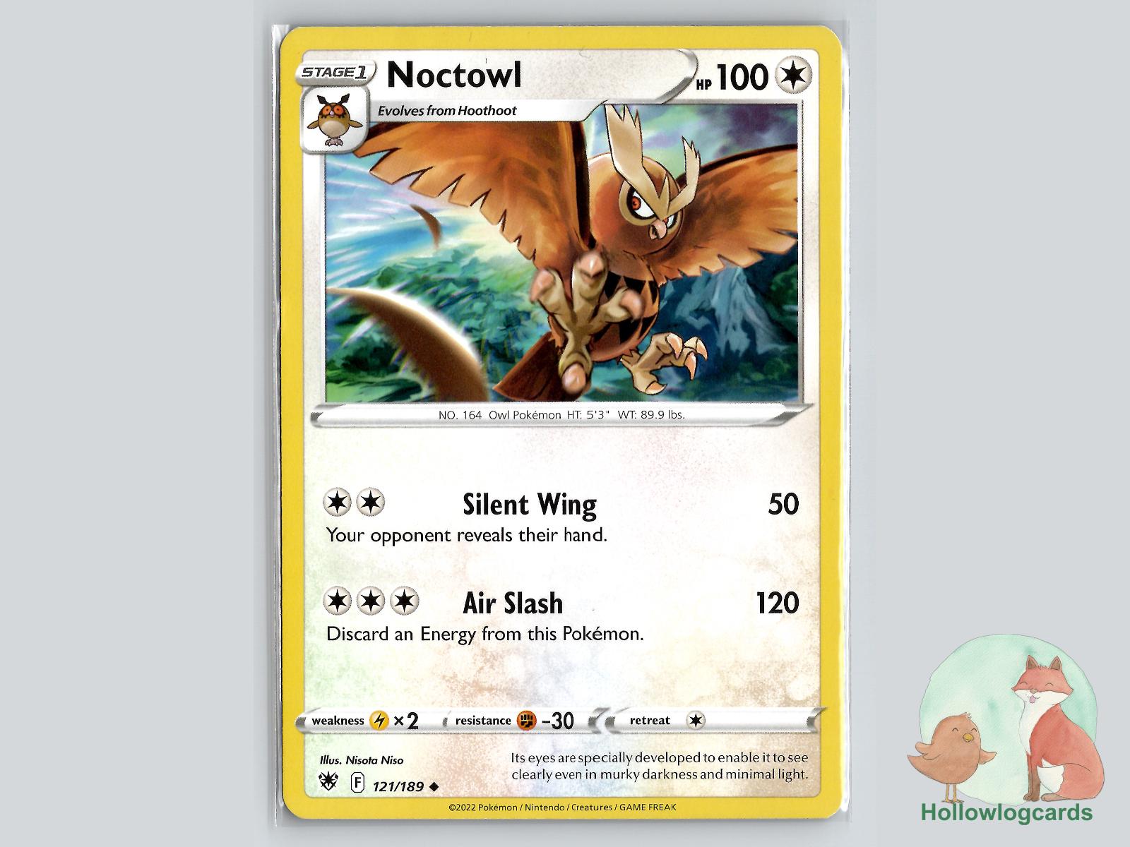 Noctowl (121/189) - Astral Radiance Pokémon Card