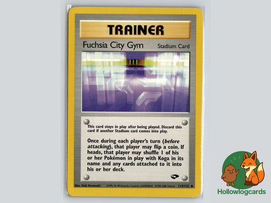 Fuchsia City Gym (114/132) - Gym Challenge Pokémon Card