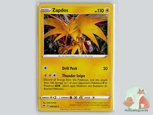 Zapdos (048/185) Pokémon Card
