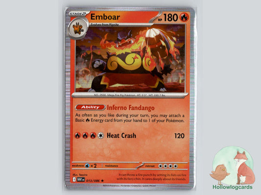 Emboar (013/086) - White Flare Pokémon Card
