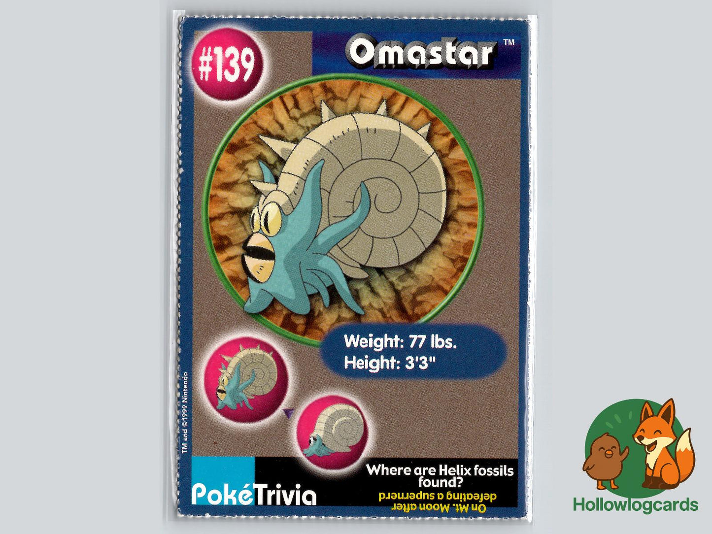 Omastar (139) Pokémon Card