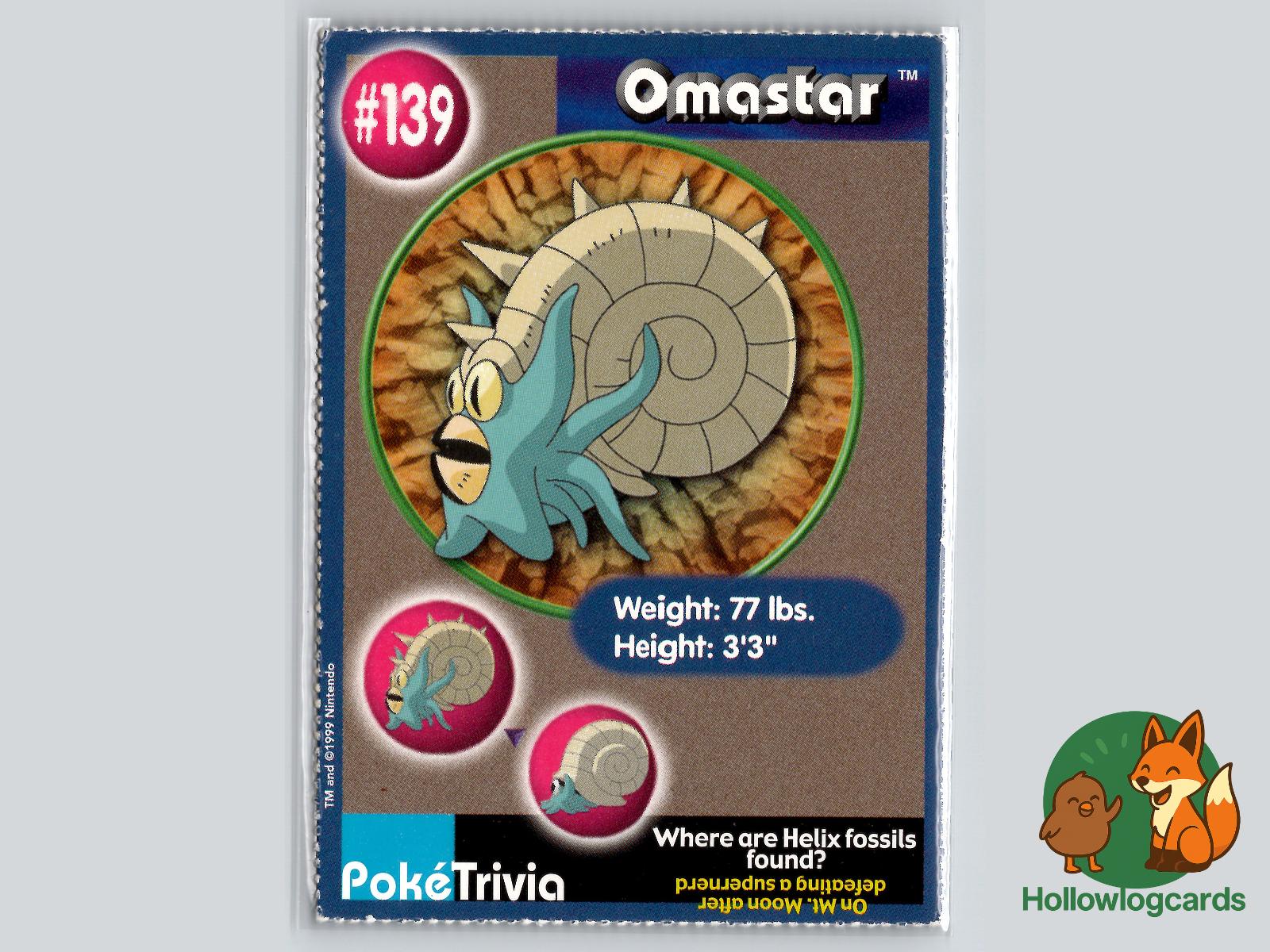 Omastar (139) Pokémon Card