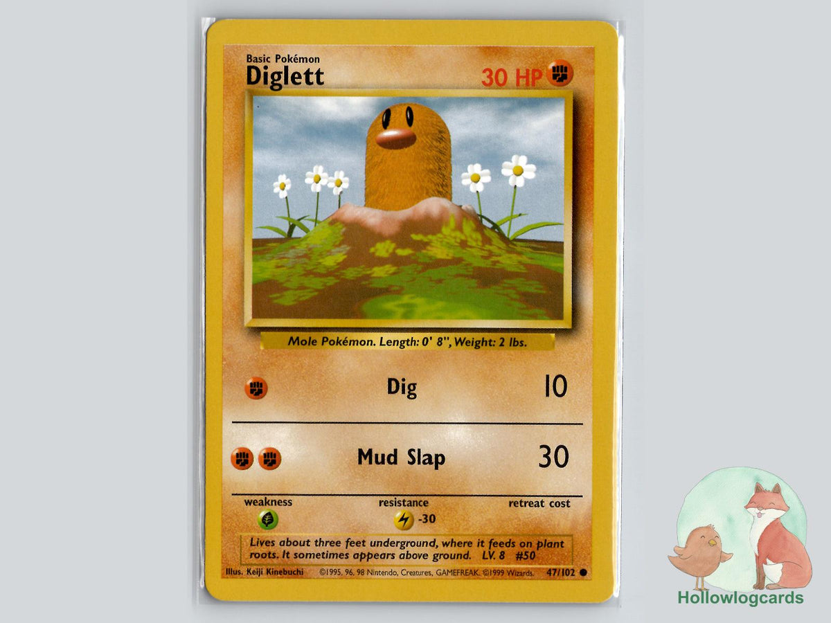 Diglett (47/102) - Base Pokémon Card