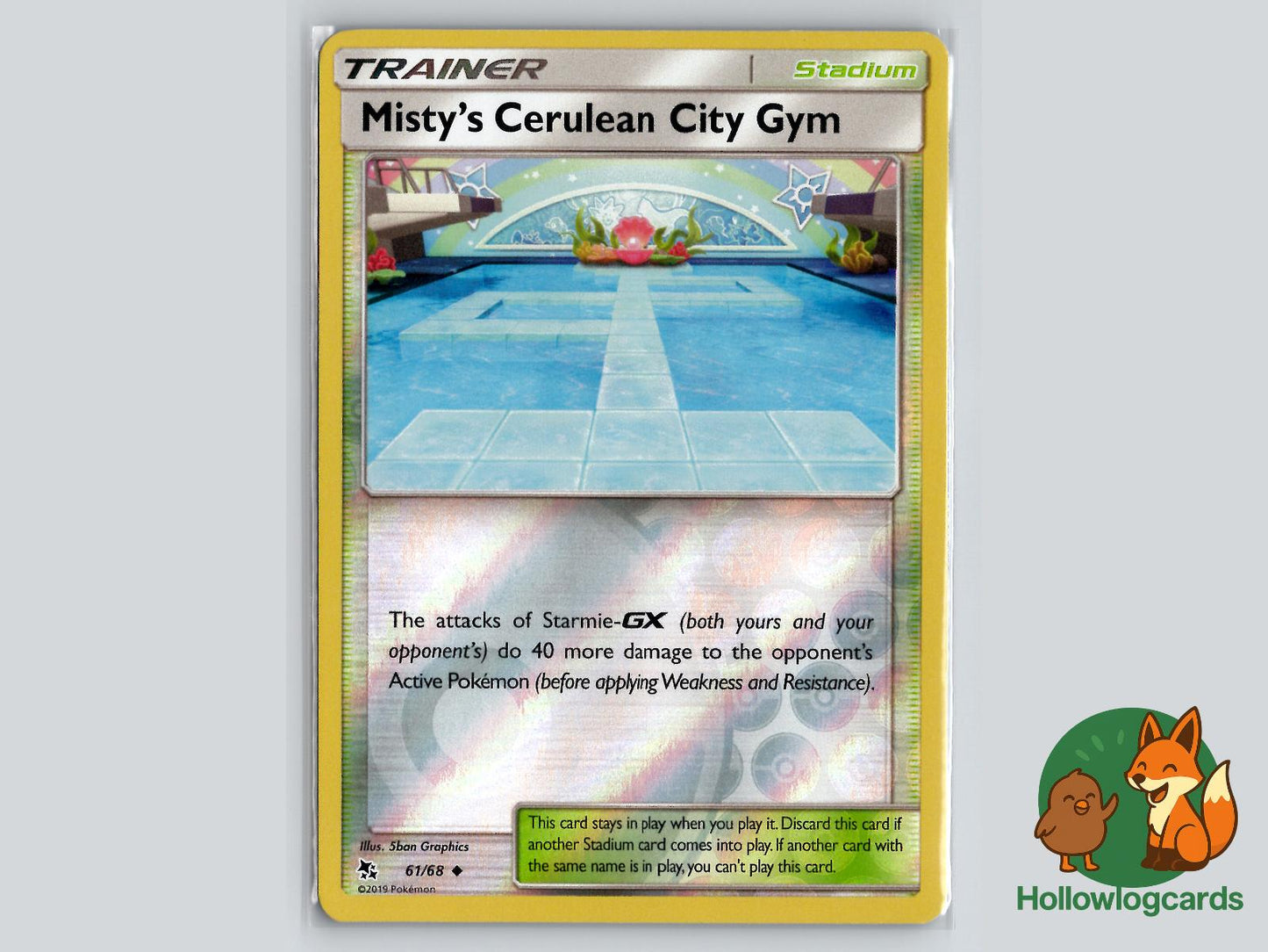 Misty's Cerulean City Gym (61/68) - Hidden Fates Pokémon Card