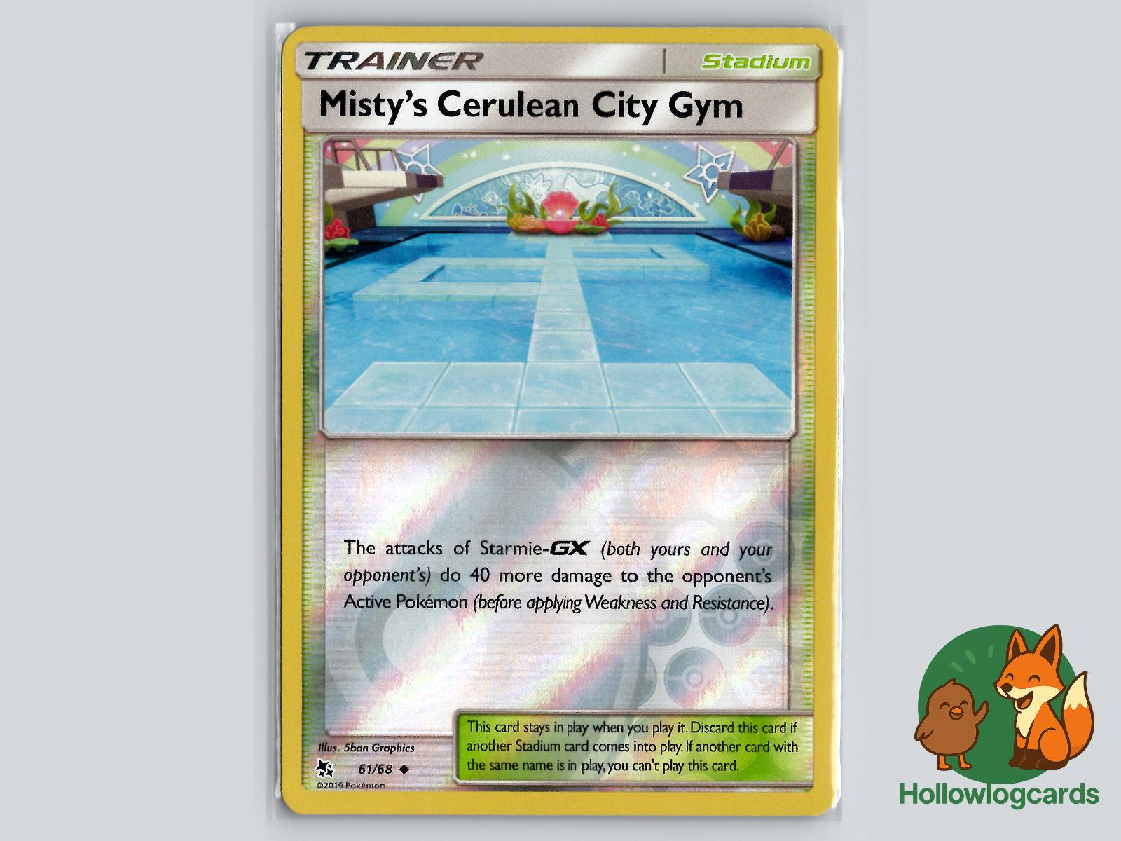 Misty's Cerulean City Gym (61/68) - Hidden Fates Pokémon Card