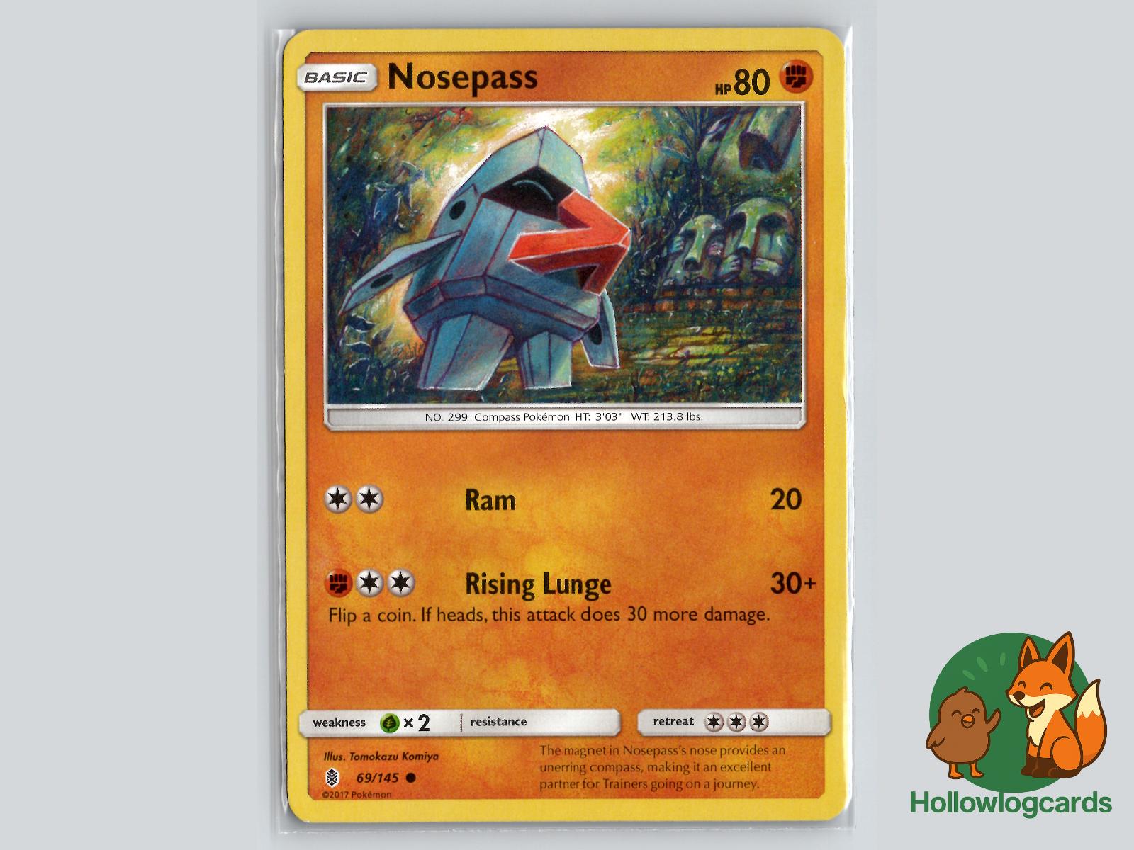 Nosepass (69/145) - Guardians Rising Pokémon Card