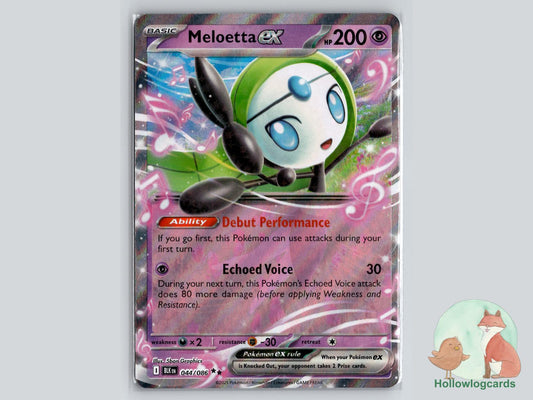 Meloetta ex (044/086) - Black Bolt Pokémon Card