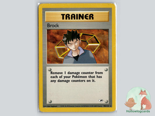 Brock (98/132) - Gym Heroes Pokémon Card