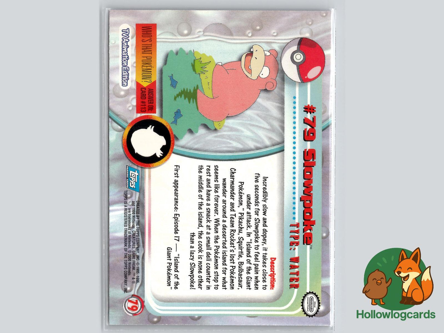 Slowpoke (#79) - Topps Trading Cards Series 2