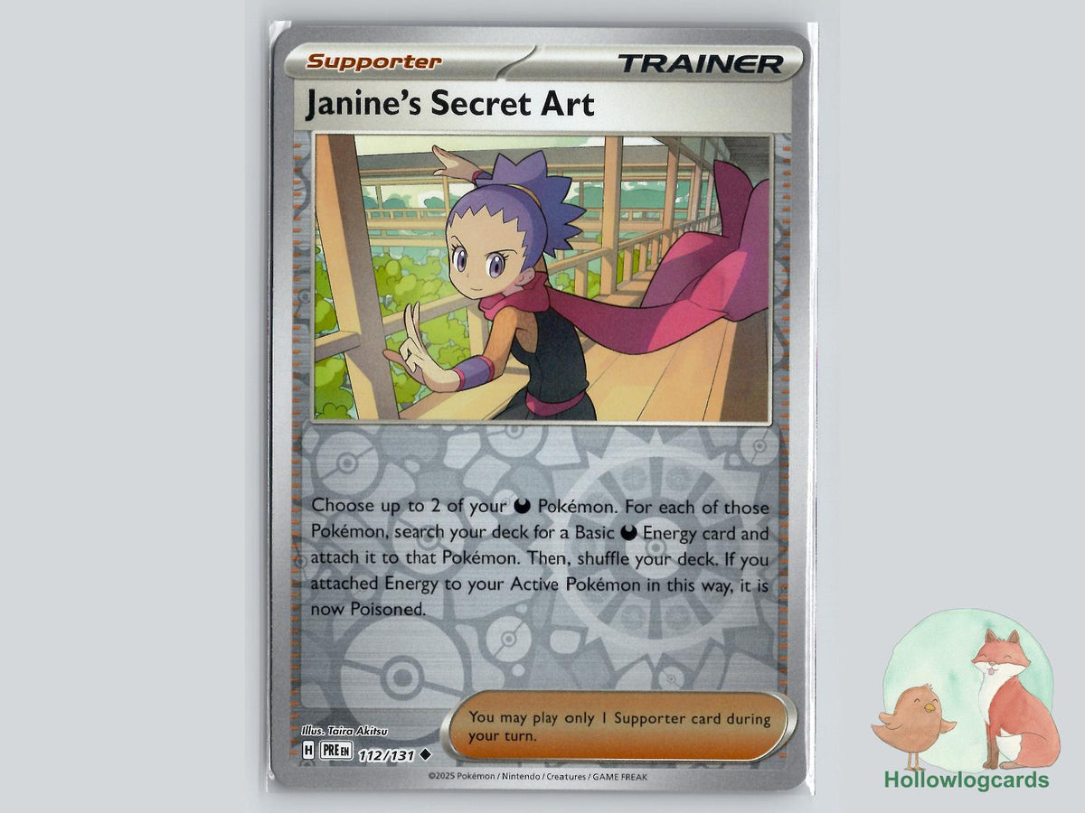 Janine's Secret Art (112/131) - Prismatic Evolutions Pokémon Card