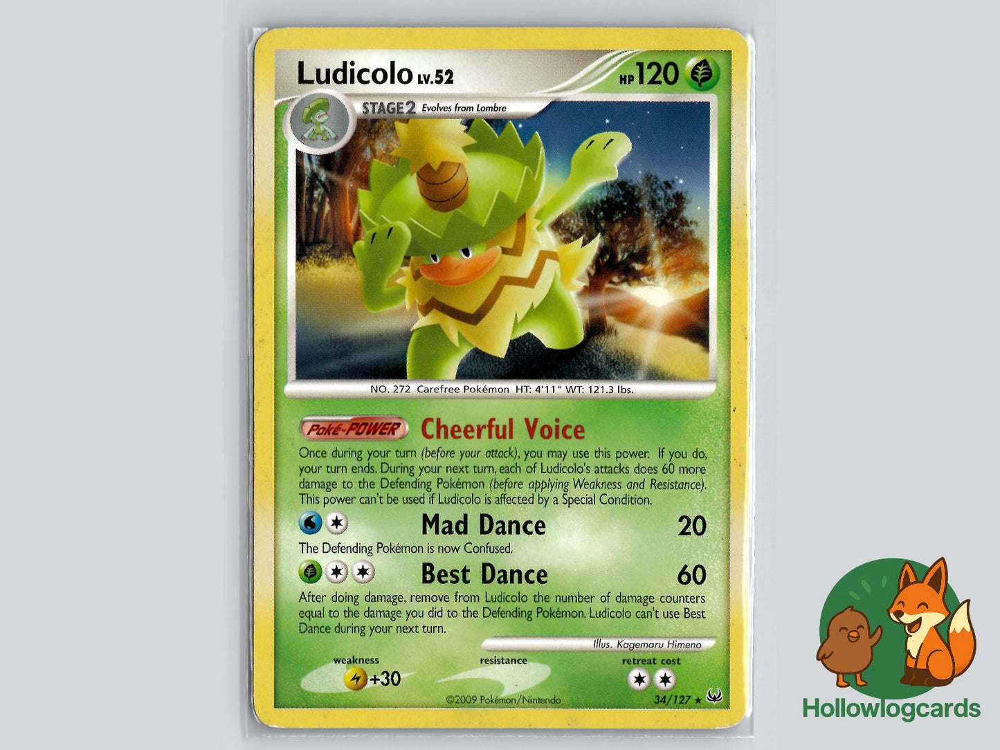 Ludicolo (34/127) - Platinum Pokémon Card