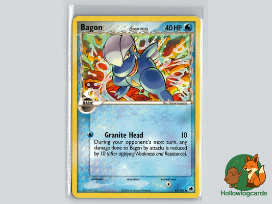 Bagon (43/101) - Dragon Frontiers Pokémon Card