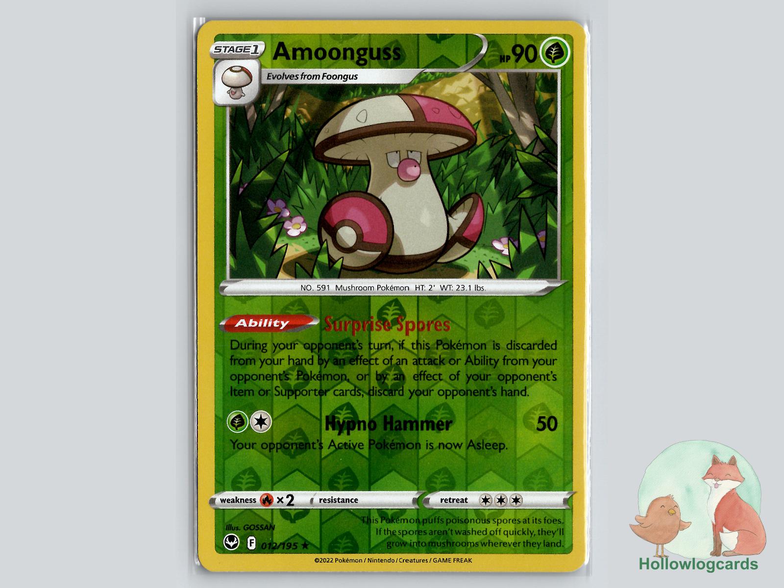 Amoonguss (012/195) - Silver Tempest Pokémon Card