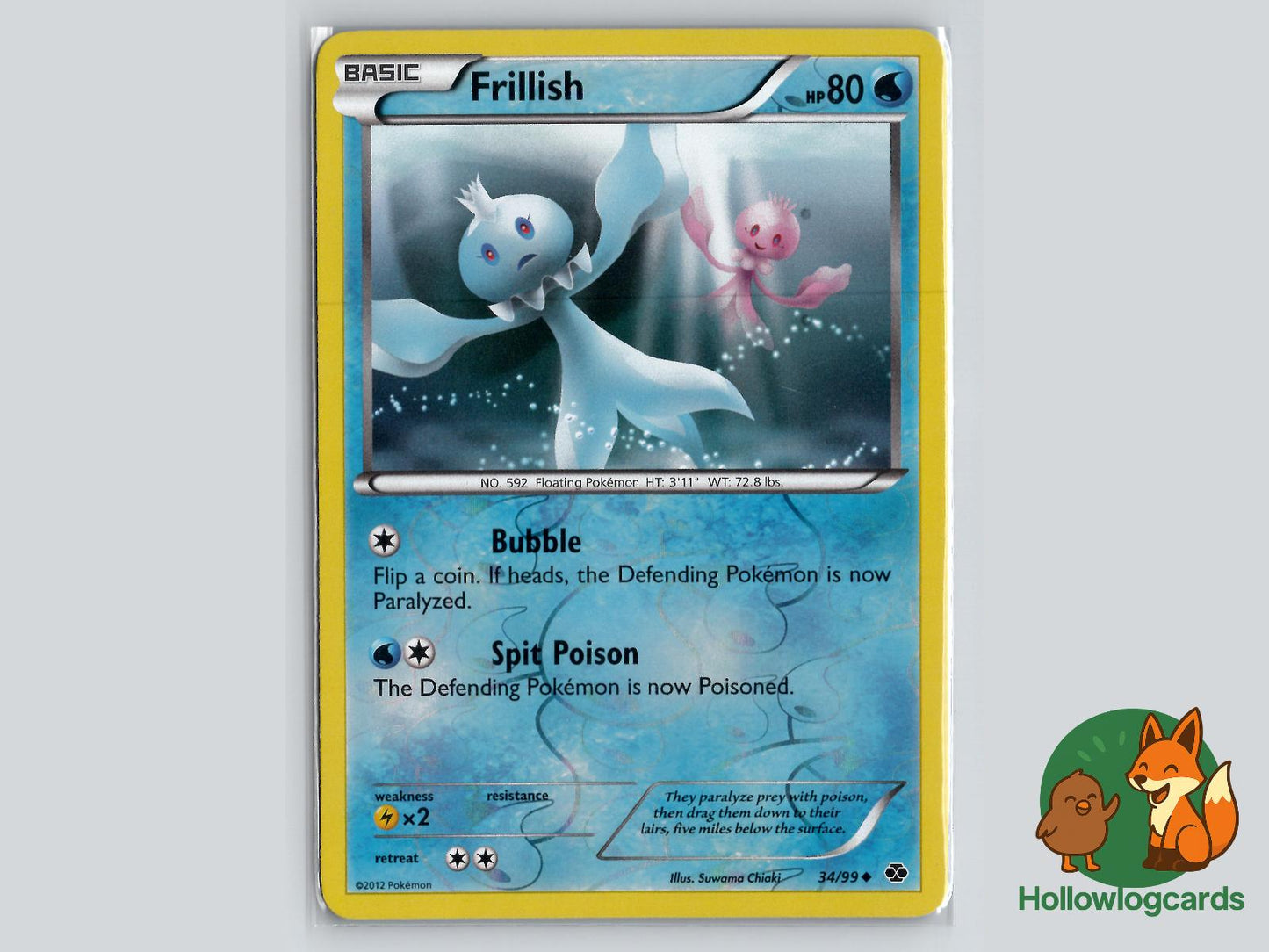 Frillish (34/99) - Next Destinies Pokémon Card