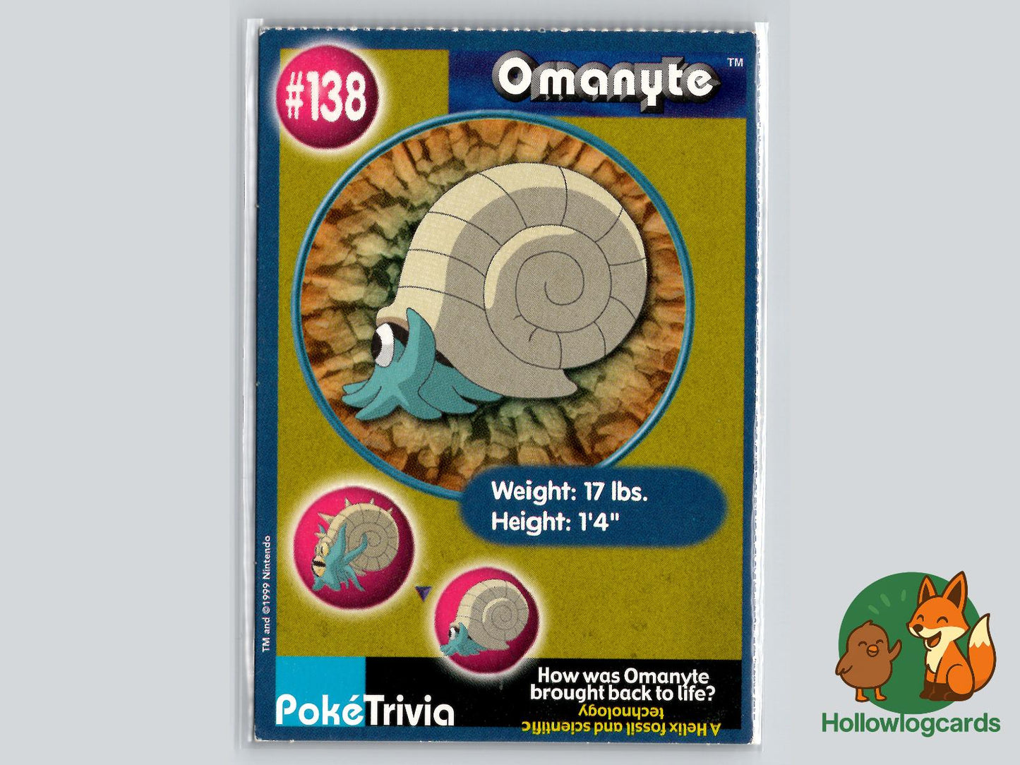 Omanyte (138) Pokémon Card