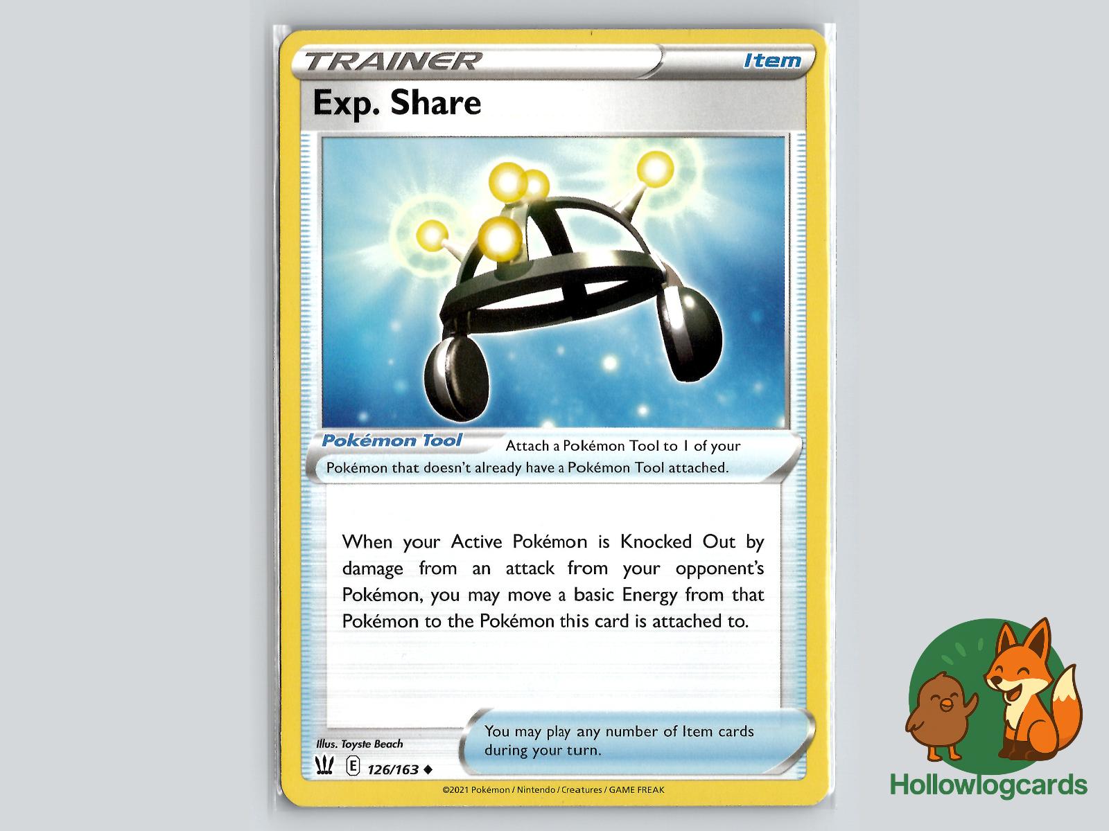 Exp. Share (126/163) - Battle Styles Pokémon Card