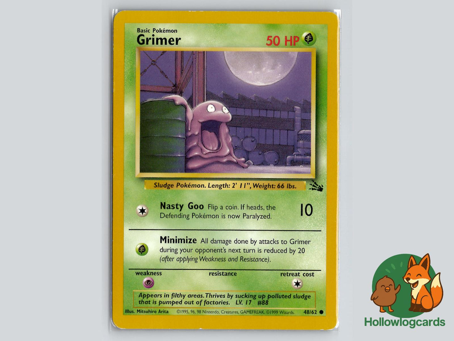 Grimer (48/62) - Fossil Pokémon Card