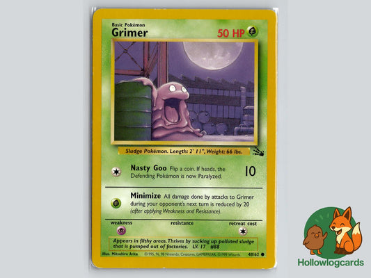 Grimer (48/62) - Fossil Pokémon Card