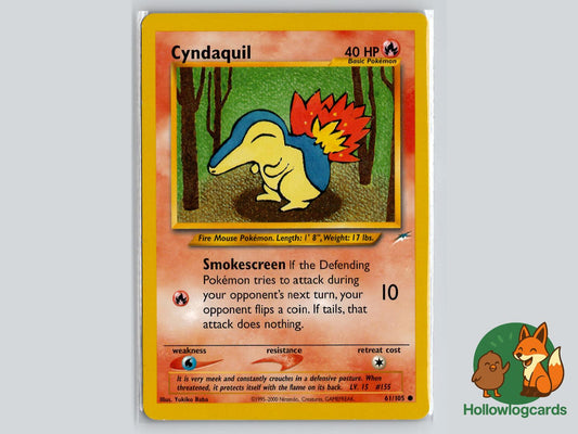 Cyndaquil (61/105) - Neo Destiny Pokémon Card