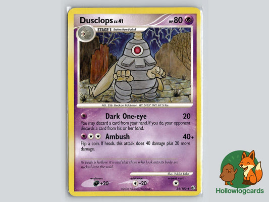 Dusclops (34/100) - Stormfront Pokémon Card