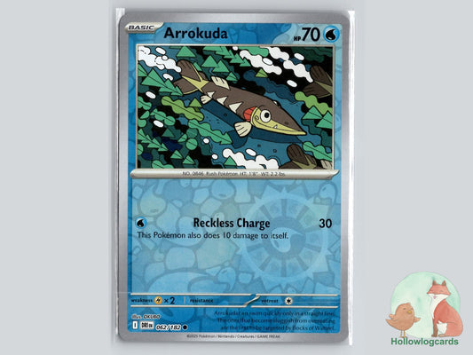 Arrokuda (062/182) - Destined Rivals Pokémon Card