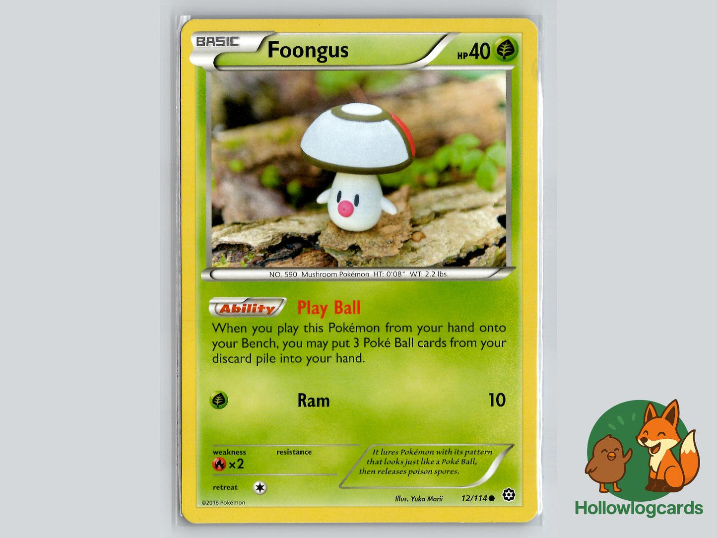 Foongus (12/114) - Steam Siege Pokémon Card