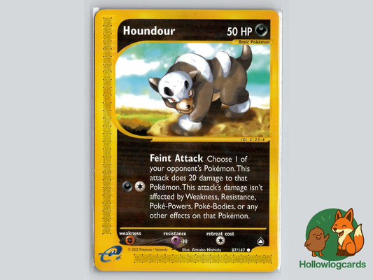 Houndour (87/147) - Aquapolis Pokémon Card