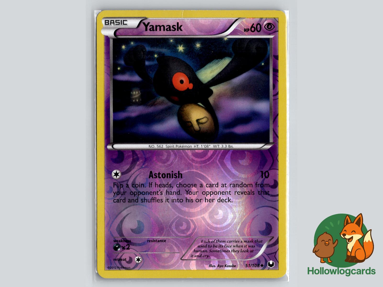 Yamask (51/108) - Dark Explorers Pokémon Card