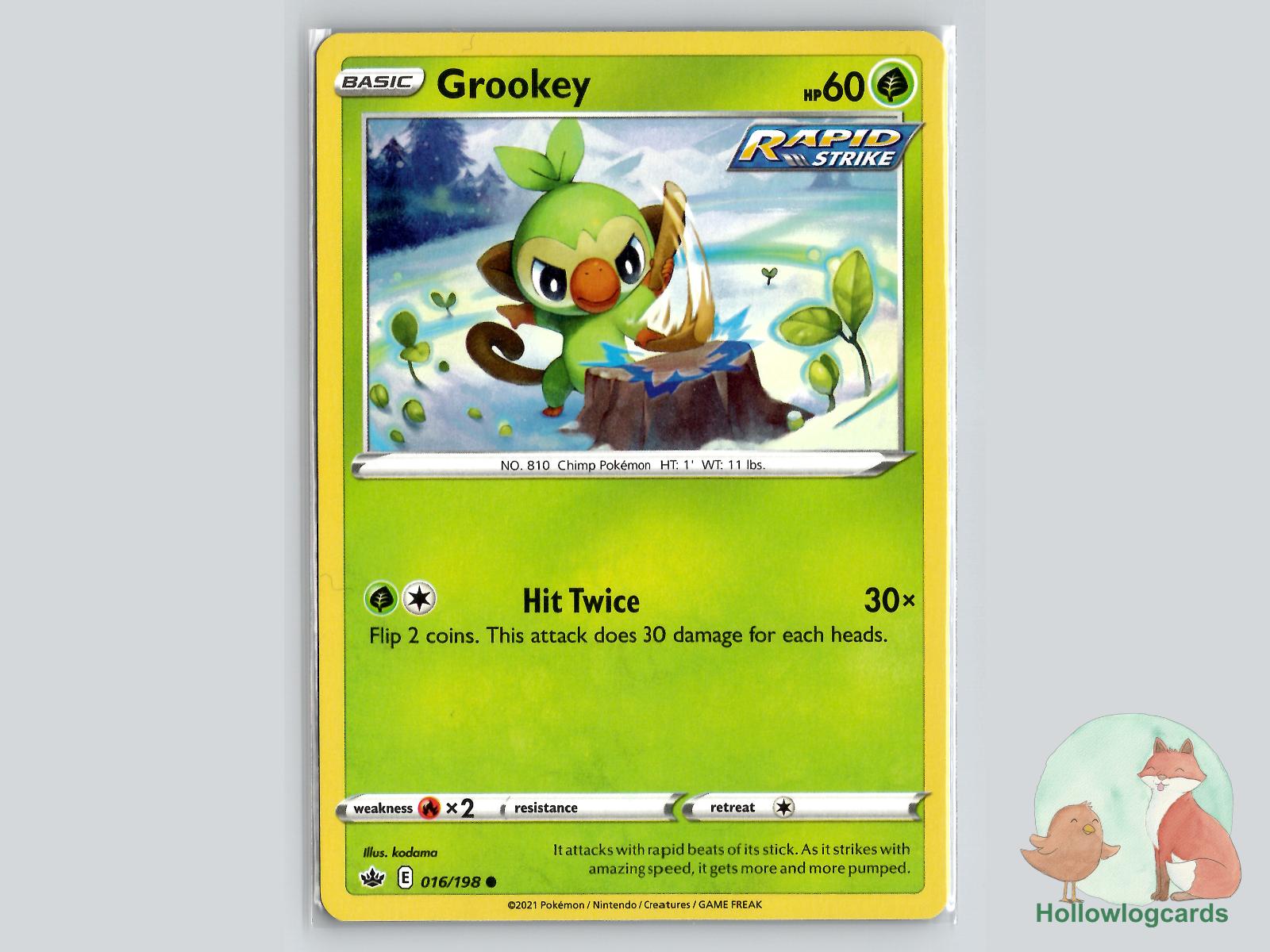 Grookey (016/198) - Chilling Reign Pokémon Card