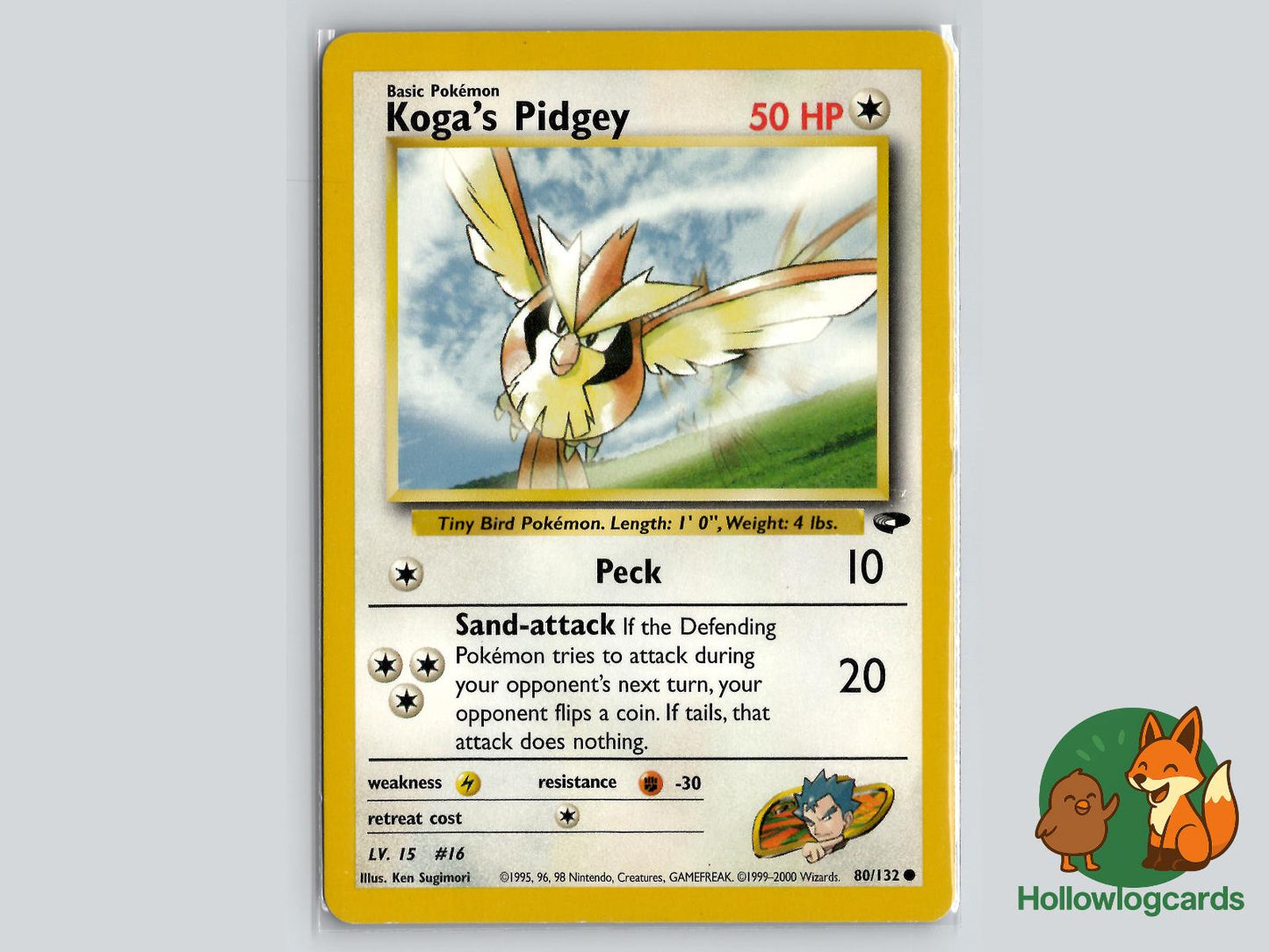 Koga's Pidgey (80/132) - Gym Challenge Pokémon Card