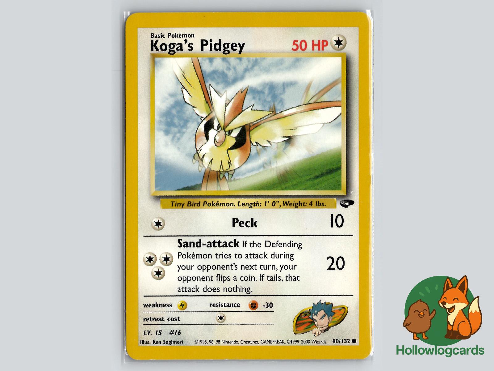 Koga's Pidgey (80/132) - Gym Challenge Pokémon Card