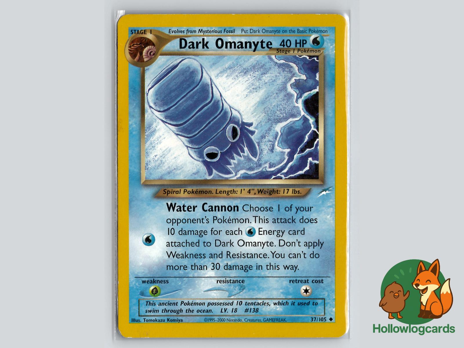 Dark Omanyte (37/105) - Neo Destiny Pokémon Card